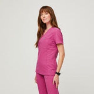 women's Electric Orchid Slim Catarina™ - One-Pocket Scrub Top -
